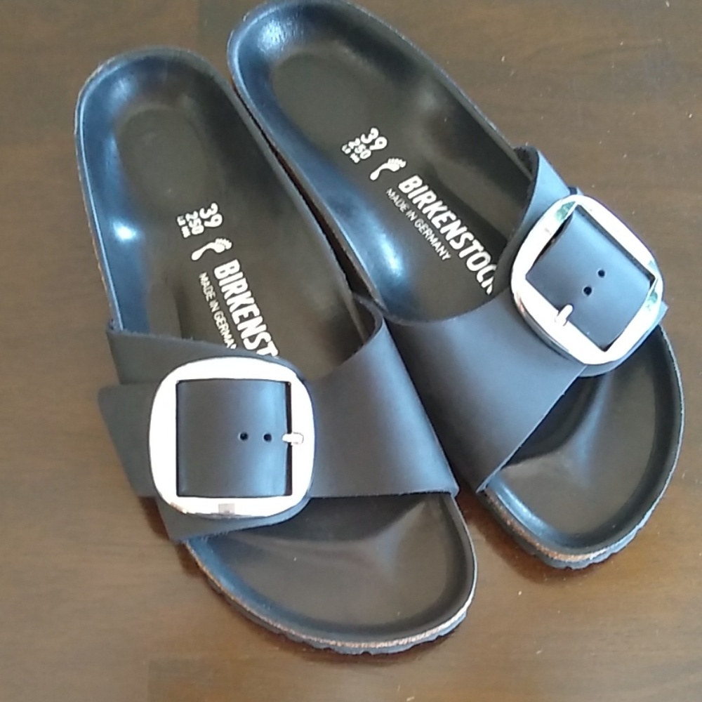 "Big Buckle" Madrid Birkenstocks Size 39